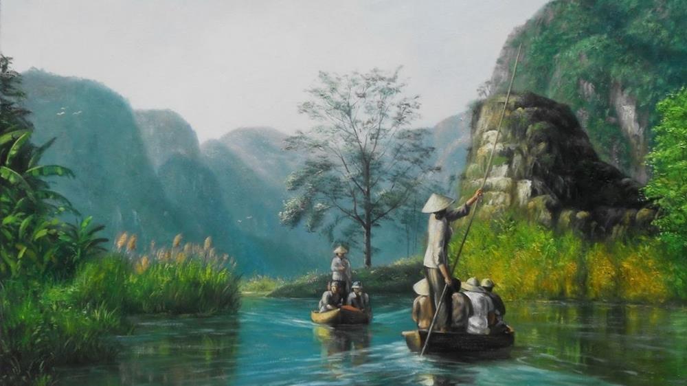 Tranh phong cảnh sơn dầu ấn tượng