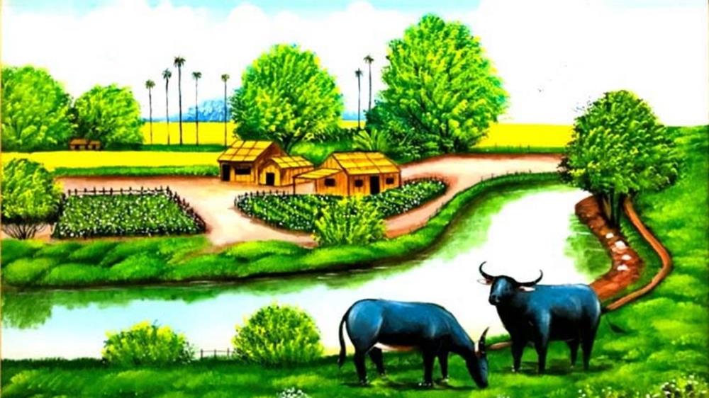 Mẫu tranh phong cảnh đẹp