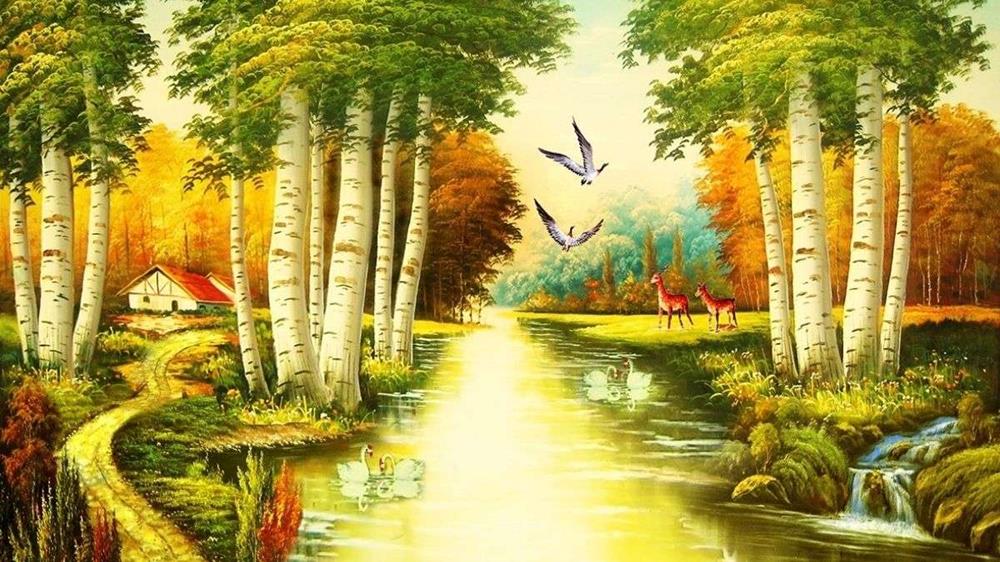 Tranh phong cảnh 3D tuyệt đẹp