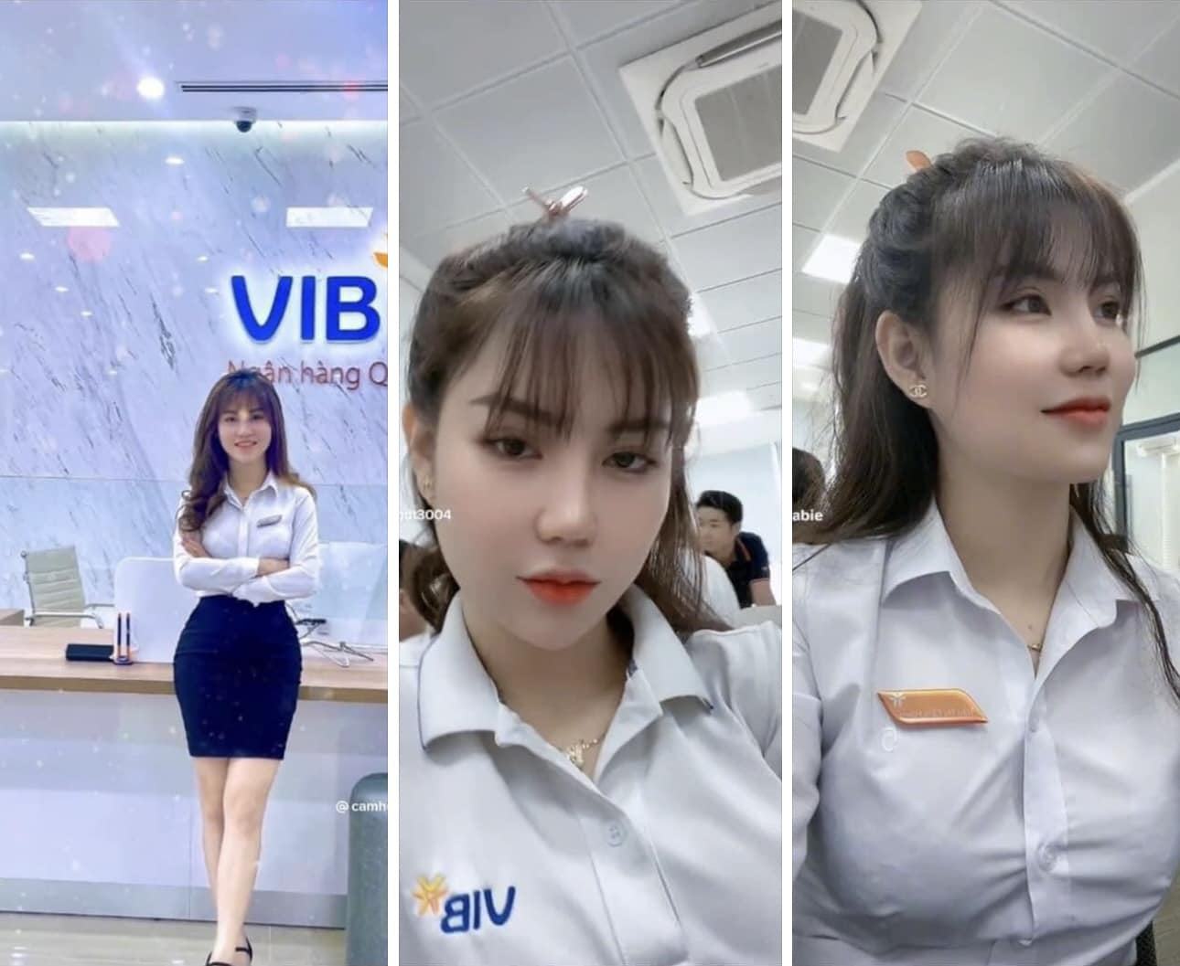 Lộ clip em Hồng ngân hàng VIB mới nhất hôm nay 3