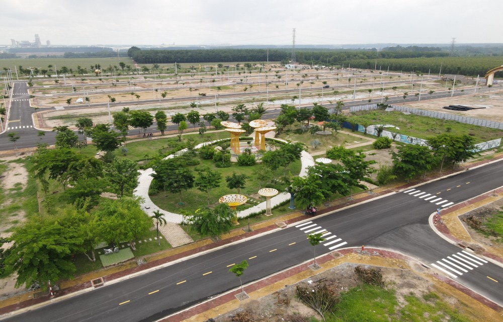 Hình ảnh thực tế công viên dự án Luxury Golden City Bàu Bàng