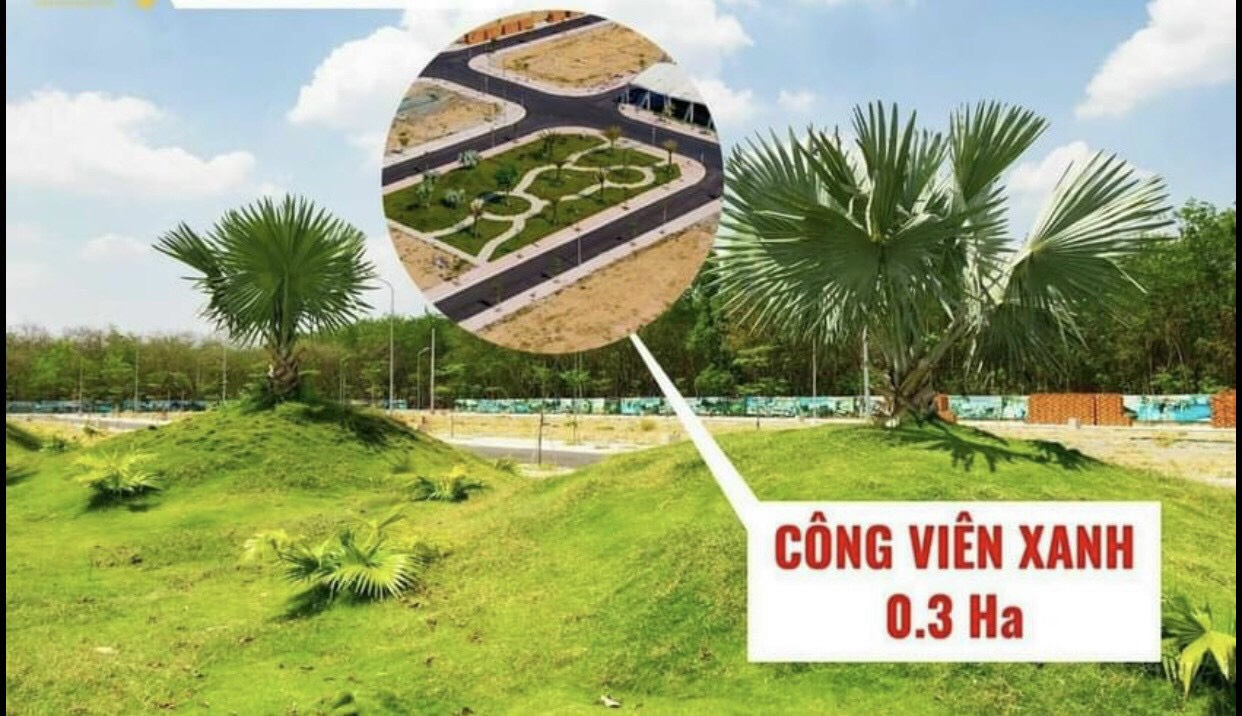 Công viên xanh 0.3 ha đã đưa vào khai thác sử dụng