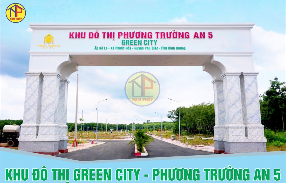 Cổng chính Khu đô thị Phương Trường An 5 Green City